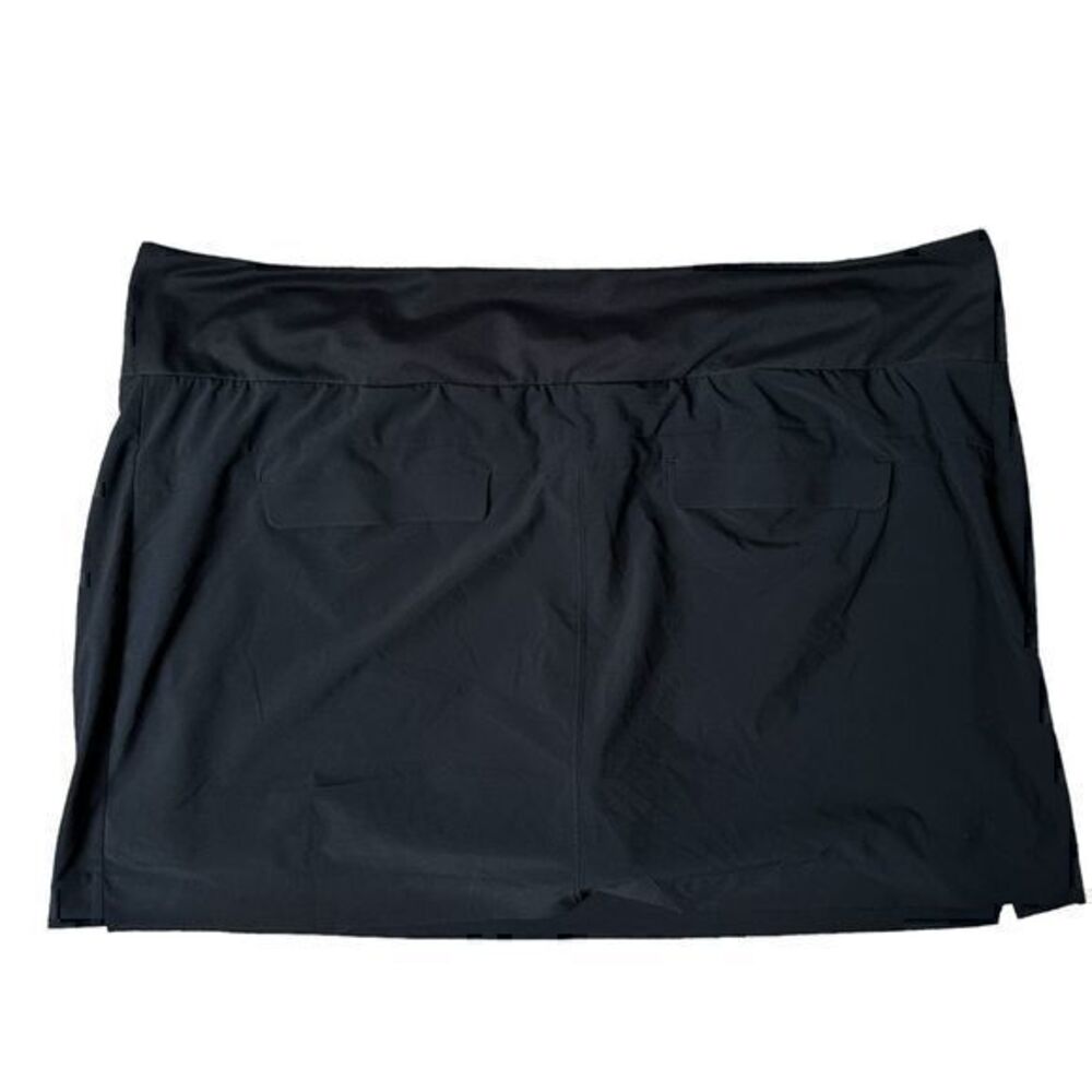 Athleta Black Soho Polyester Silky Pockets Tennis Athletic‎ Skort Size 24